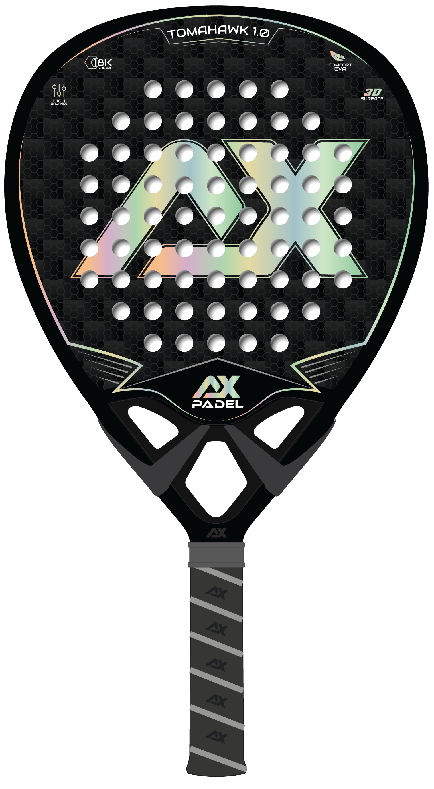 AX Padel Tomahawk 1.0 — caja premium y contenido
